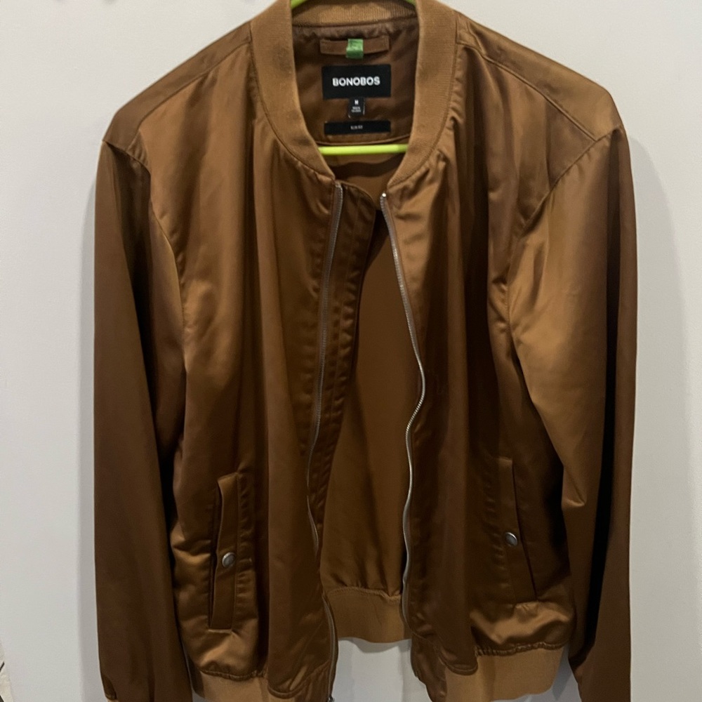 Bonobos Gold Bomber Jacket
